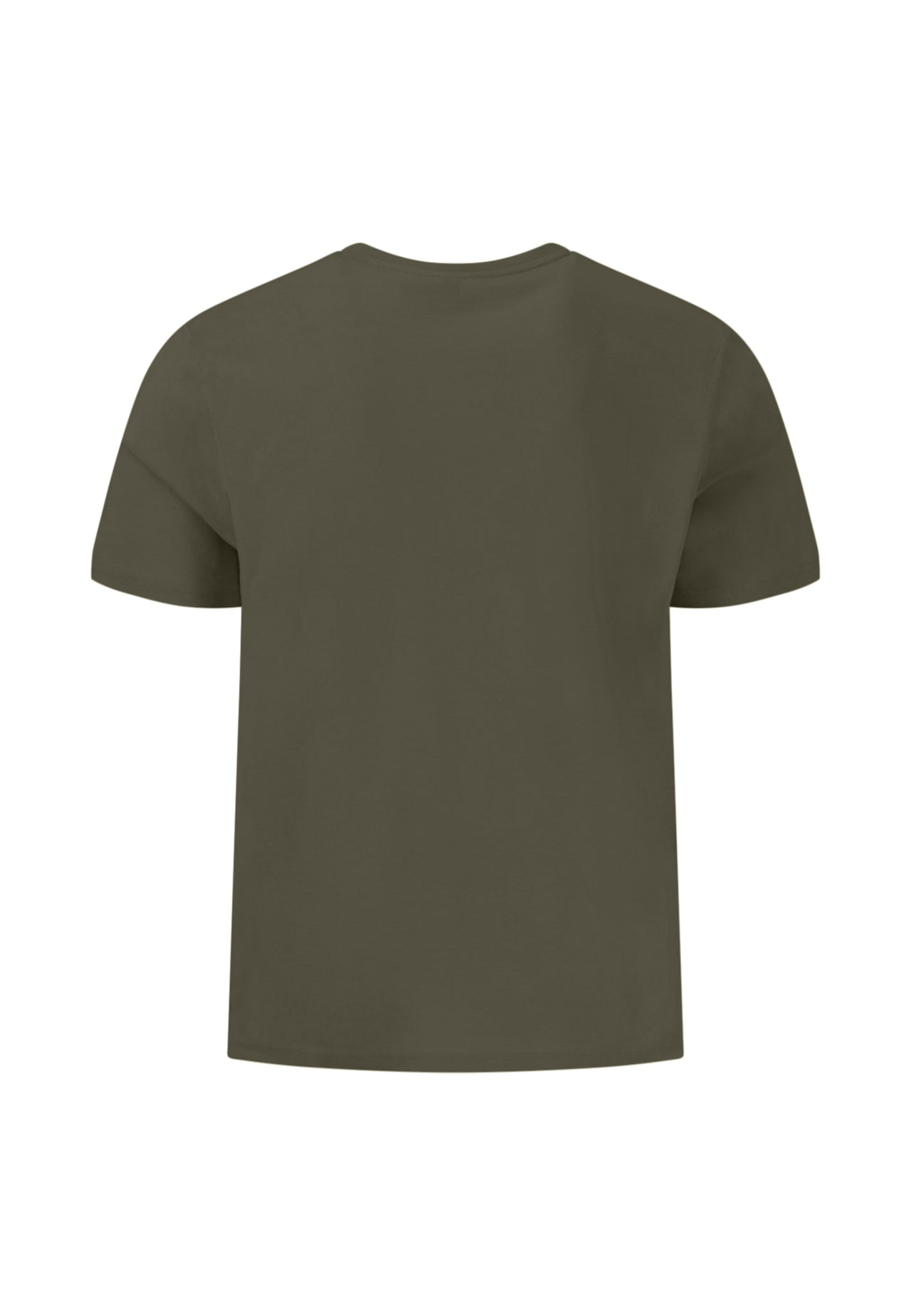 Fynch Hatton T-Shirt Basic Single Jersey- Dark Khaki