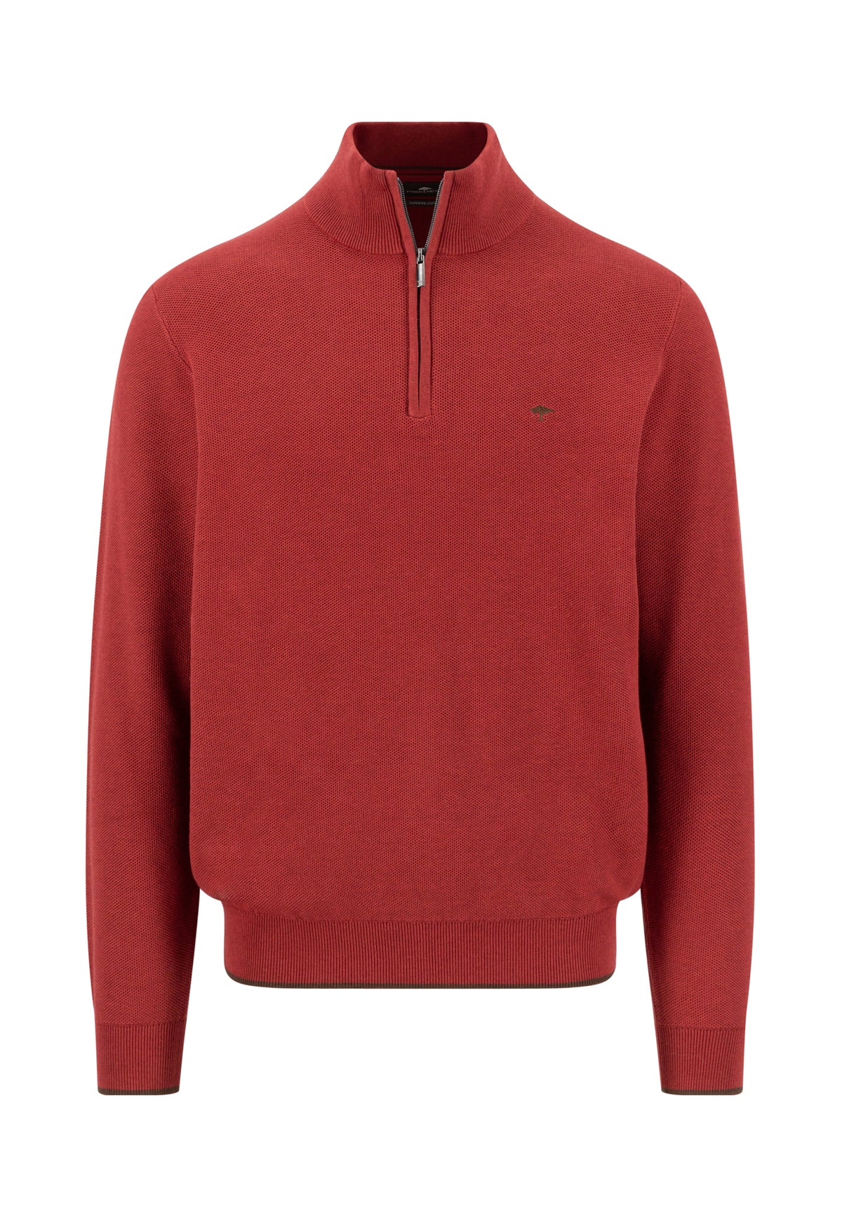 Fynch Hatton Troyer Half Zip - Red