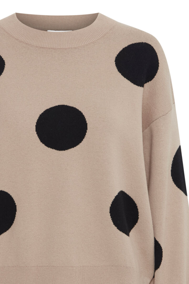 B Young Omme Beige Dot Jumper