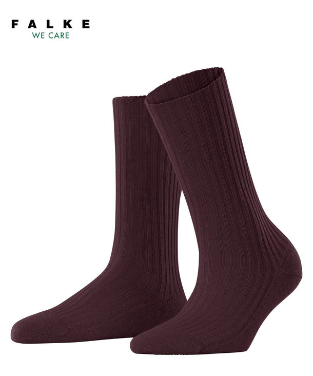 Falke Women Cosy Wool Boot Socks - Barolo