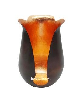 Lows Small Cut Out Copper Tea Light Holder - HTL122