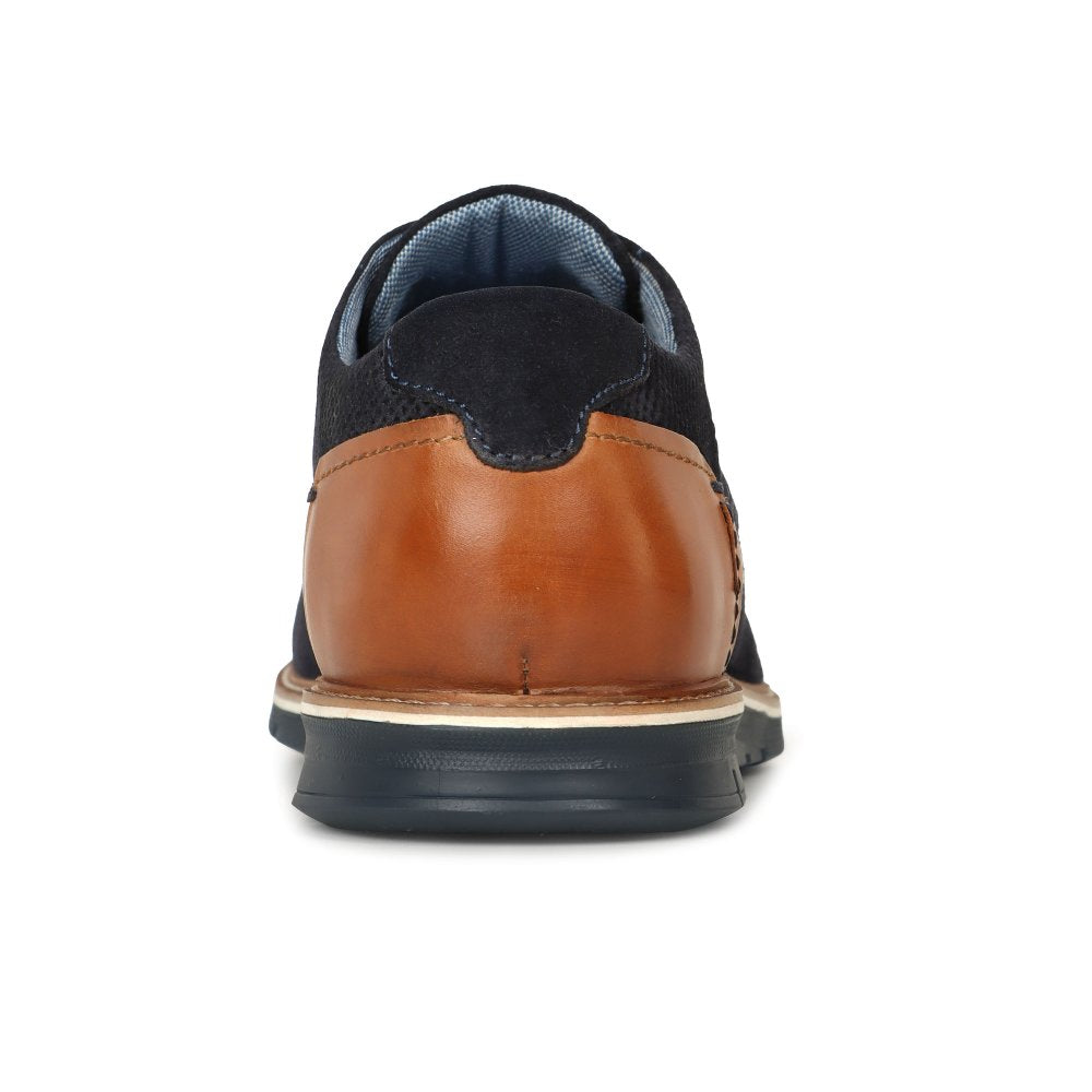Bugatti Mens Shoes - Dark Blue Suede