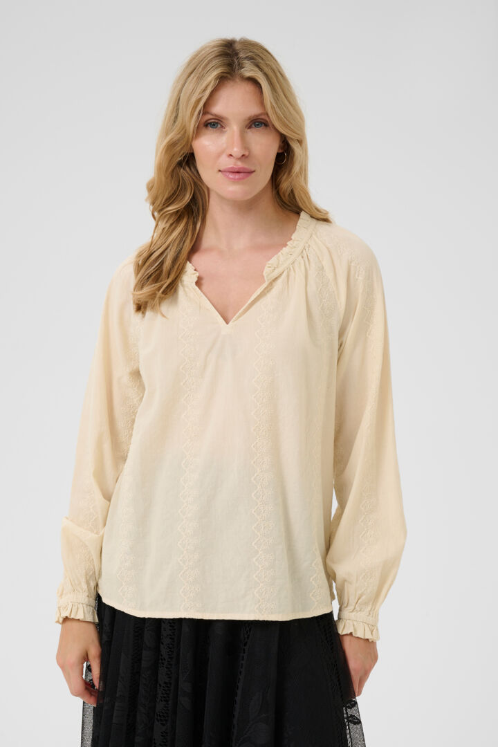Cream Sienna Oatmeal Blouse