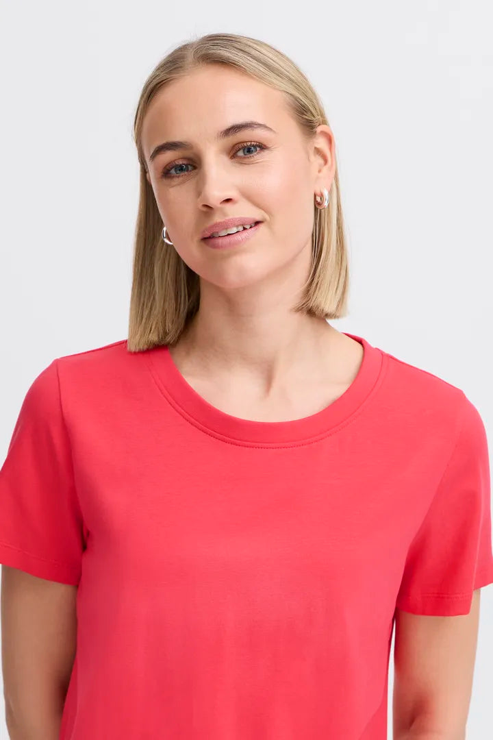 Fransa Shoulder T-Shirt - Teaberry