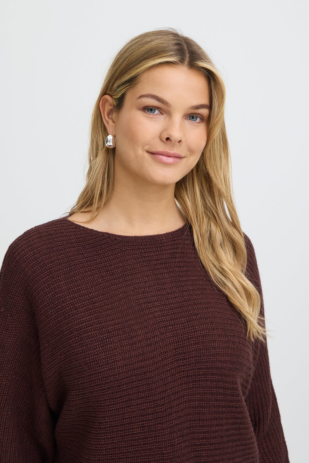 Fransa ERETTA Jumper - Rum Raisin Melange
