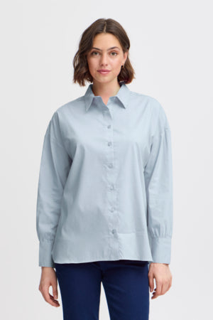 Fransa Long Sleeved Shirt - Cashmere Blue
