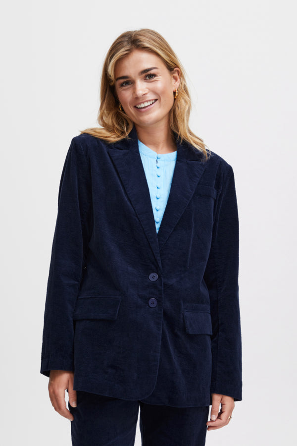 Fransa MITA Peacoat Blazer - Peacoat