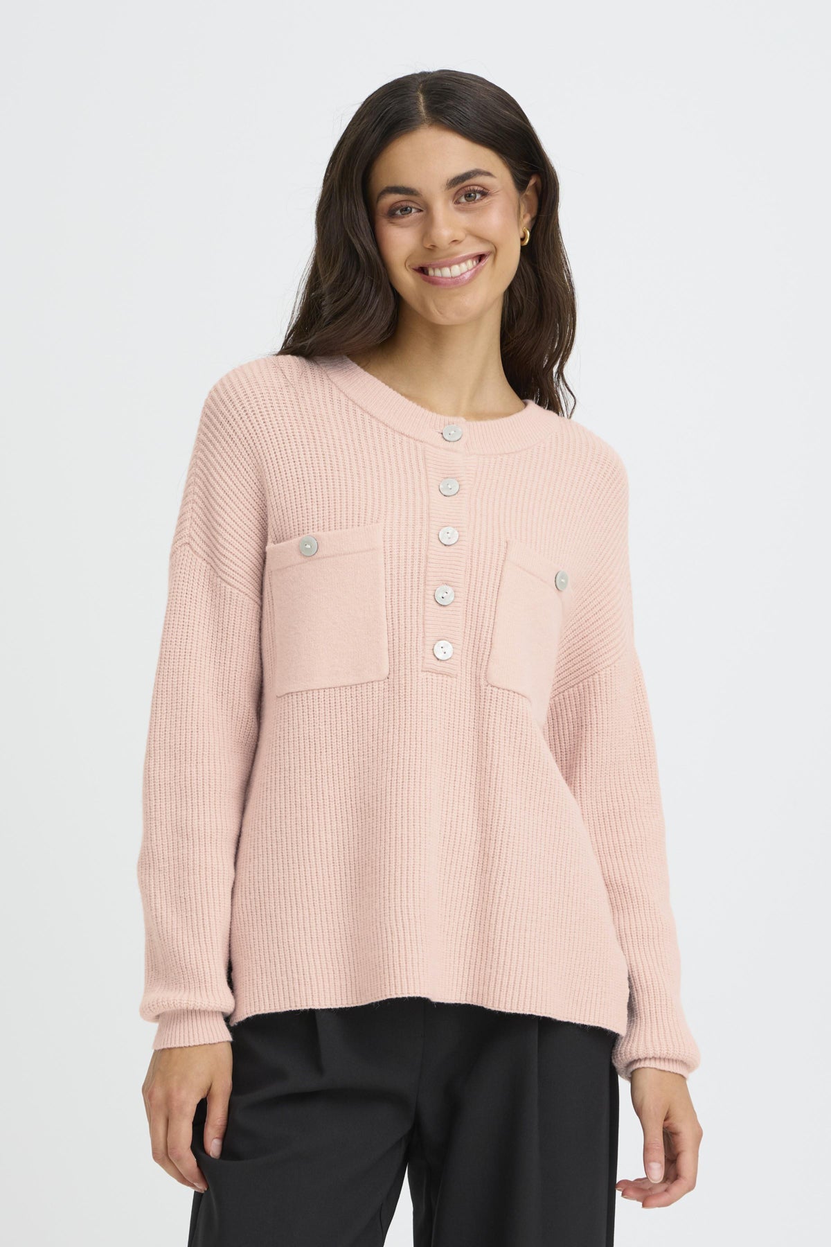 Fransa Bitte Jumper - Rose Smoke