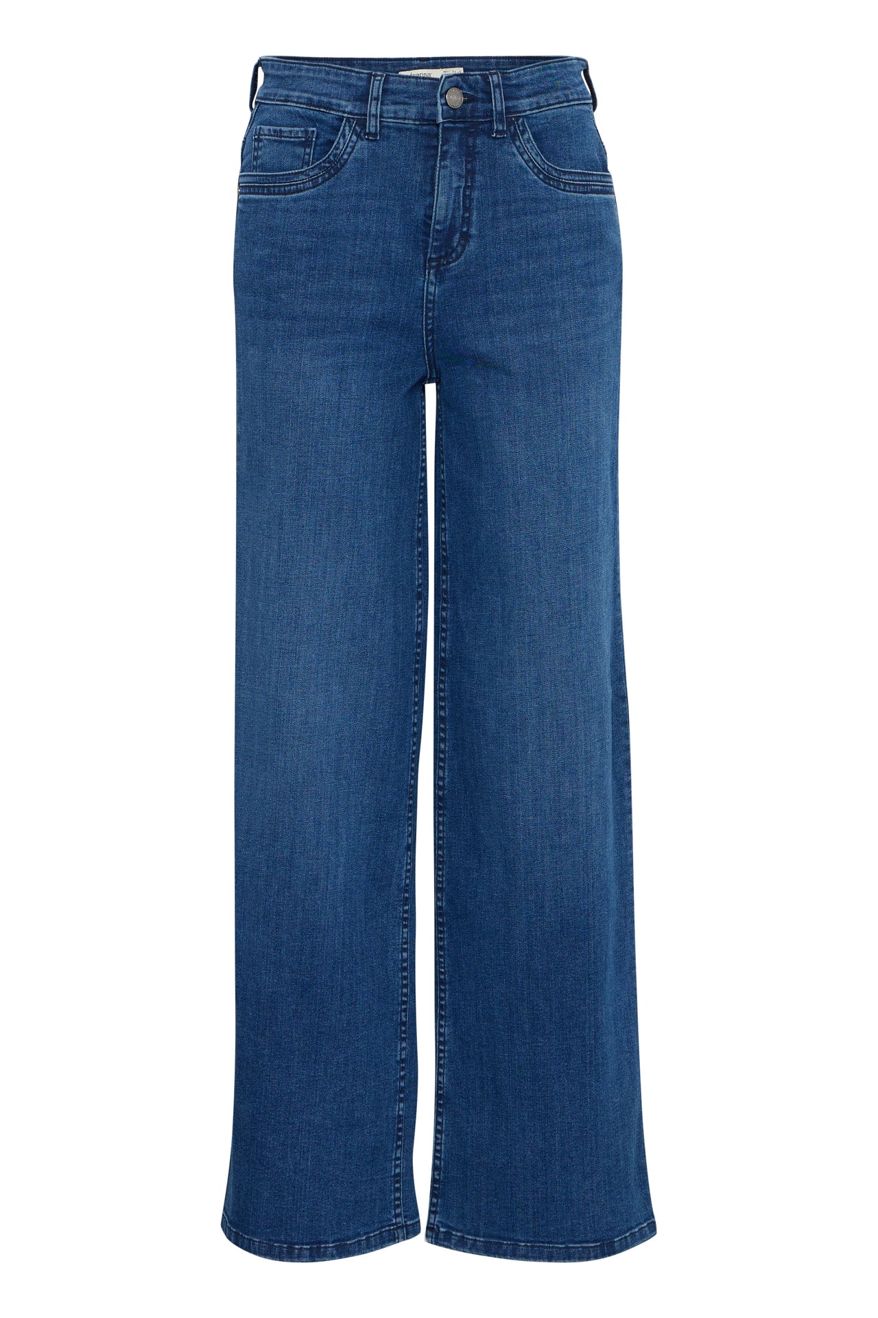 Fransa OVER HANNA Jeans - Mid Blue Denim