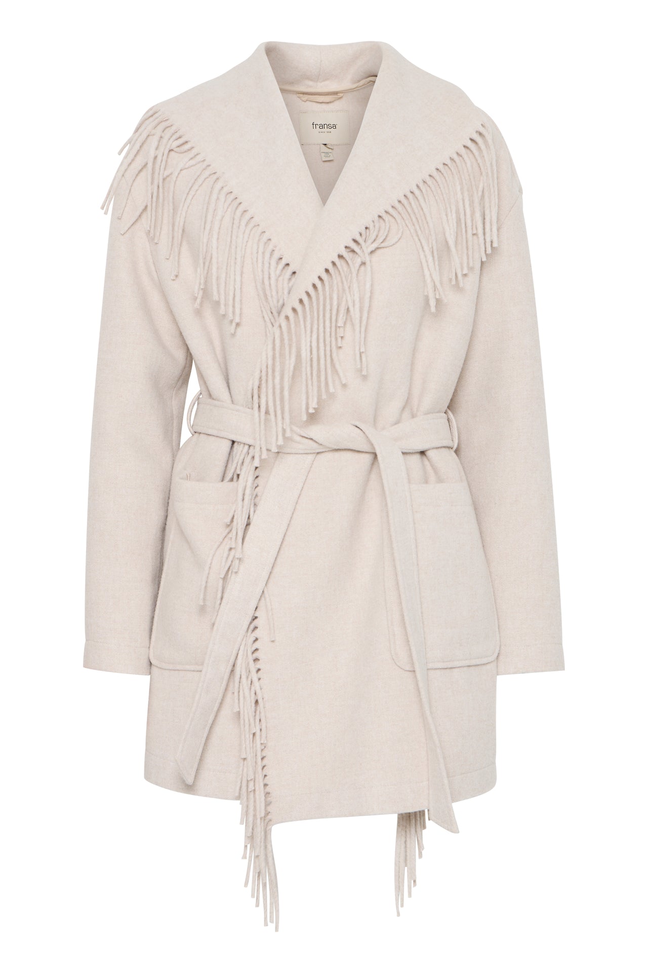 Fransa ANGELINA Jacket - Limestone Melange