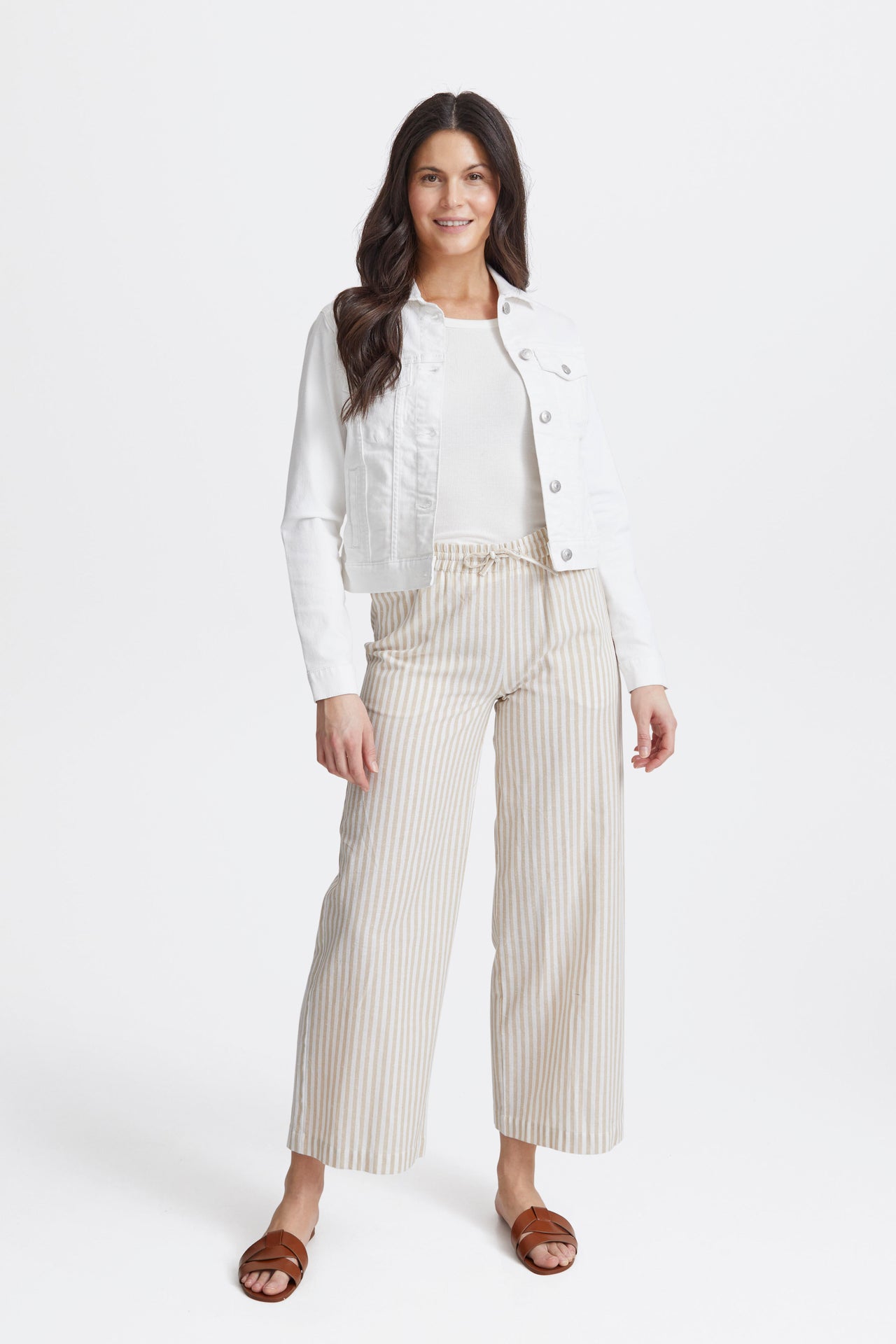 Fransa Denima Antique White Denim Jacket