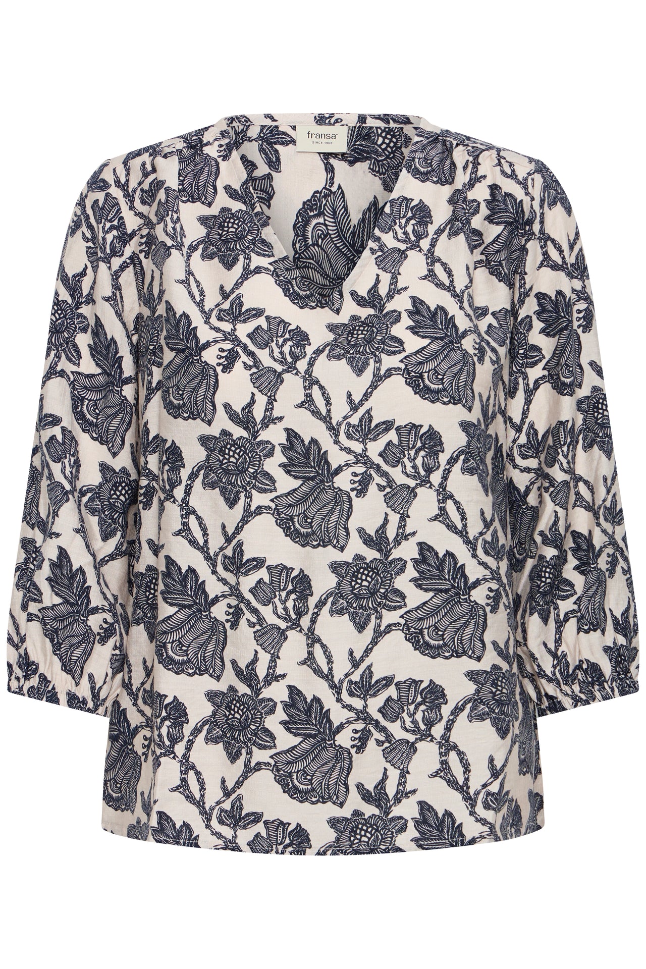 Fransa ARIANA Blouse - Summer Bloom Gray Morn