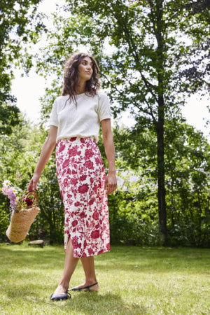 Fransa Hita Teaberry Skirt