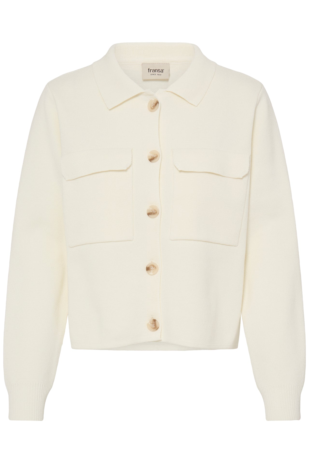 Fransa Rita Cardigan - Whisper White