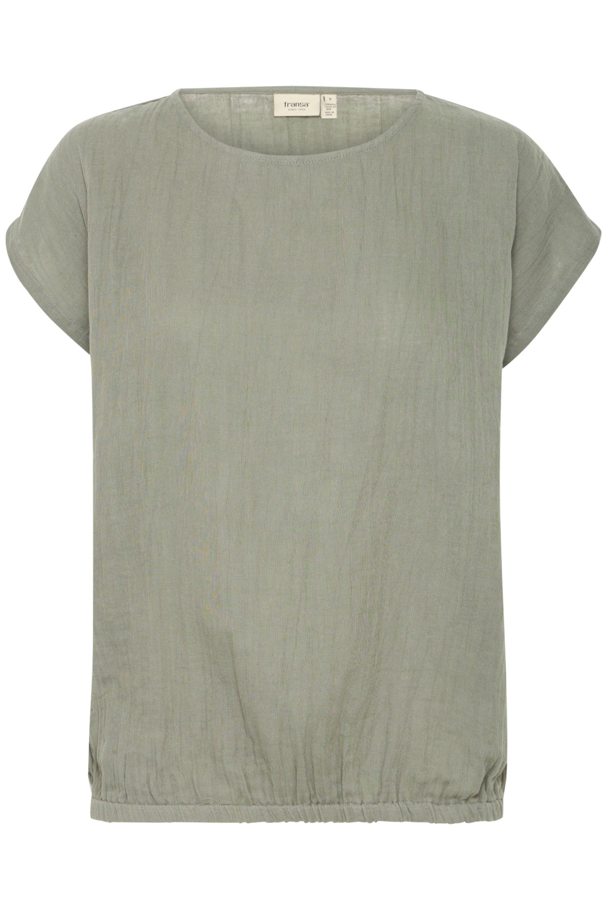 Fransa Manua Agave Green Top