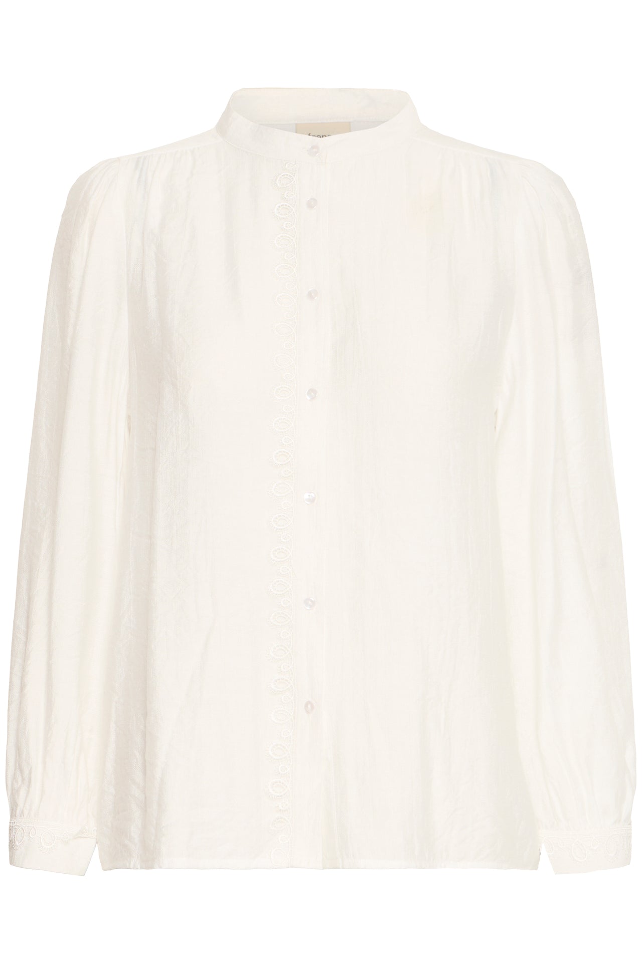 Fransa BLONDIE Long Sleeve Shirt - Whisper White
