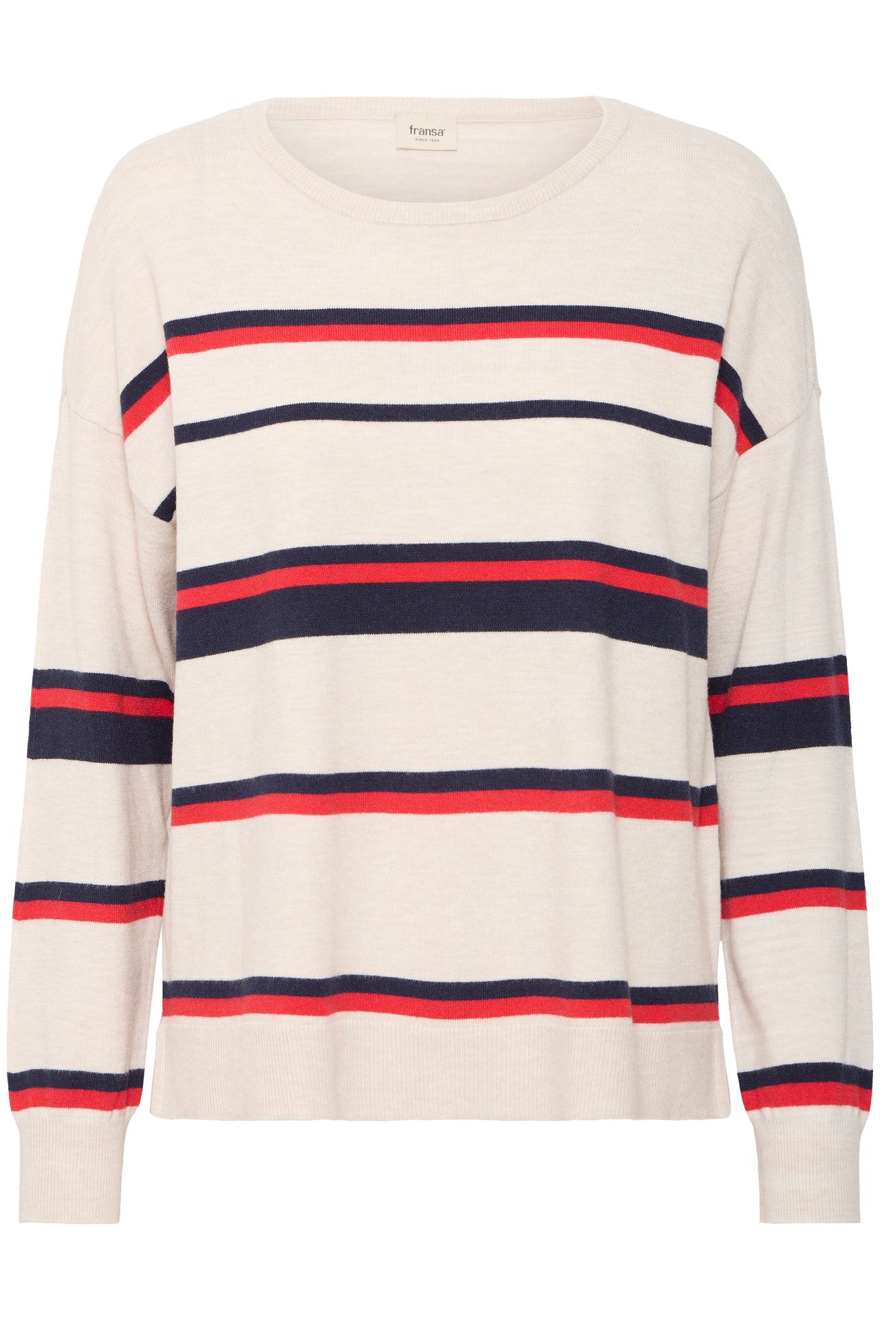 Fransa MELANI Jumper - Limestone Melange Mix