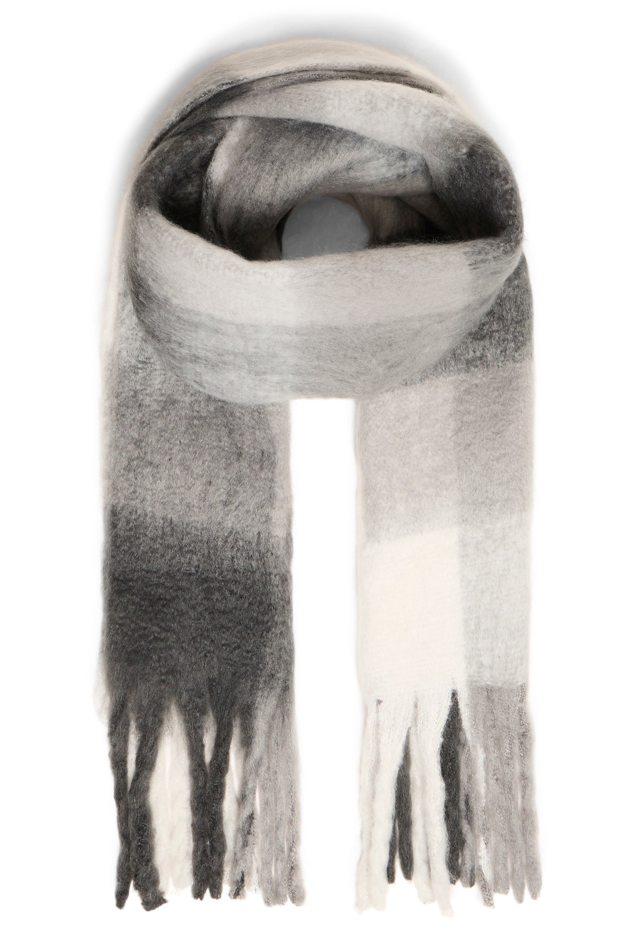 Fransa SCEVA Scarf - Charcoal Mix