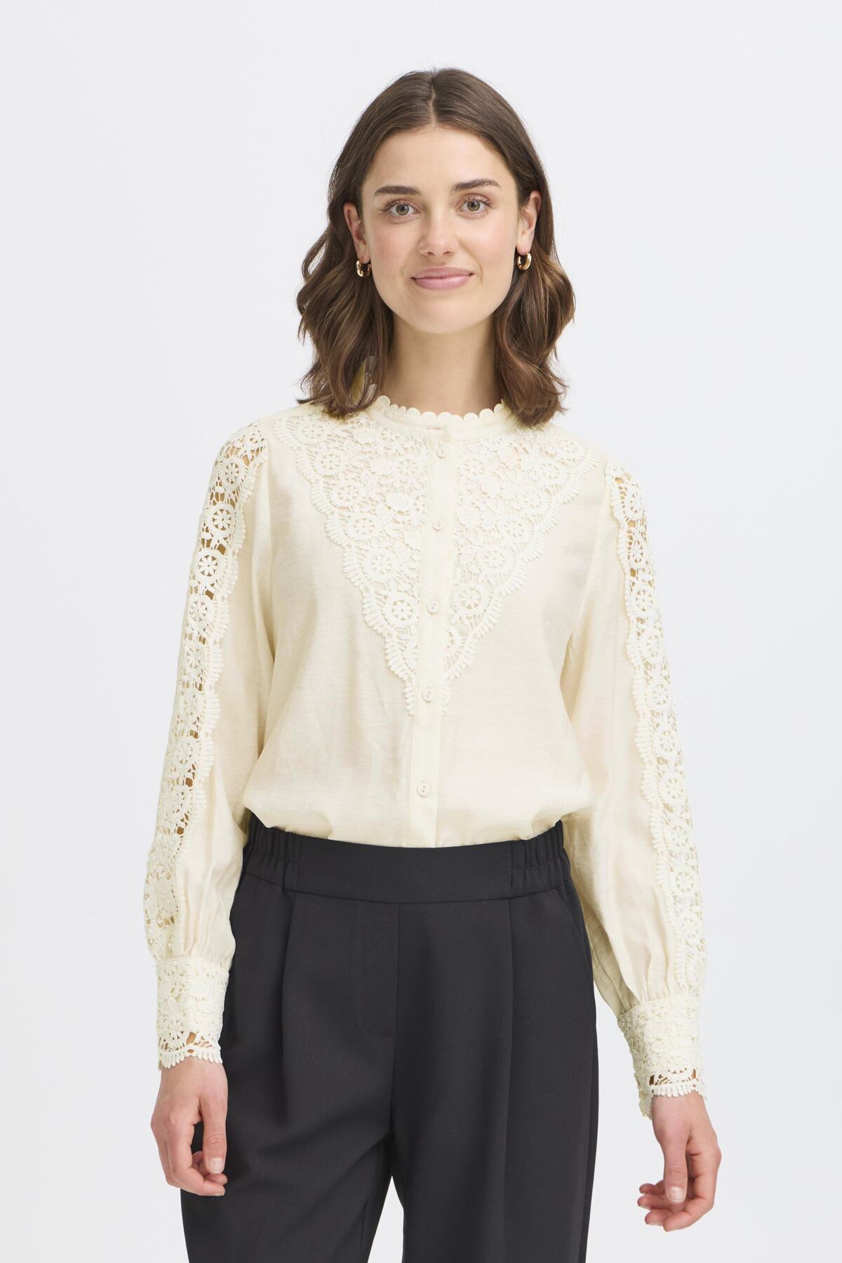 Fransa BLONDIE Blouse - Whisper White