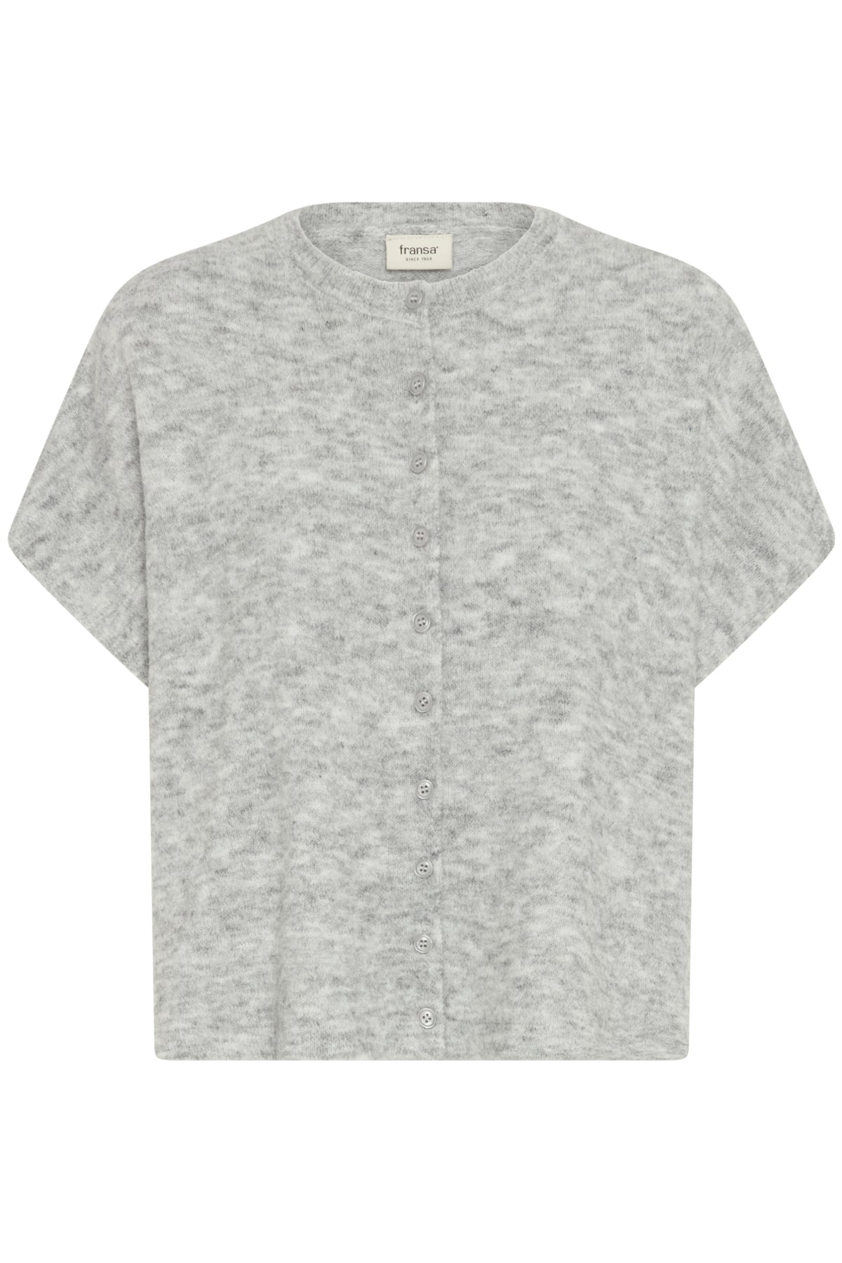 Fransa SANNY Cardigan - Light Grey Melange