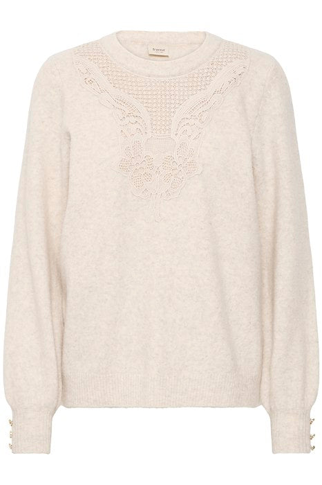 Fransa ELLEN Jumper - Oatmeal Melange