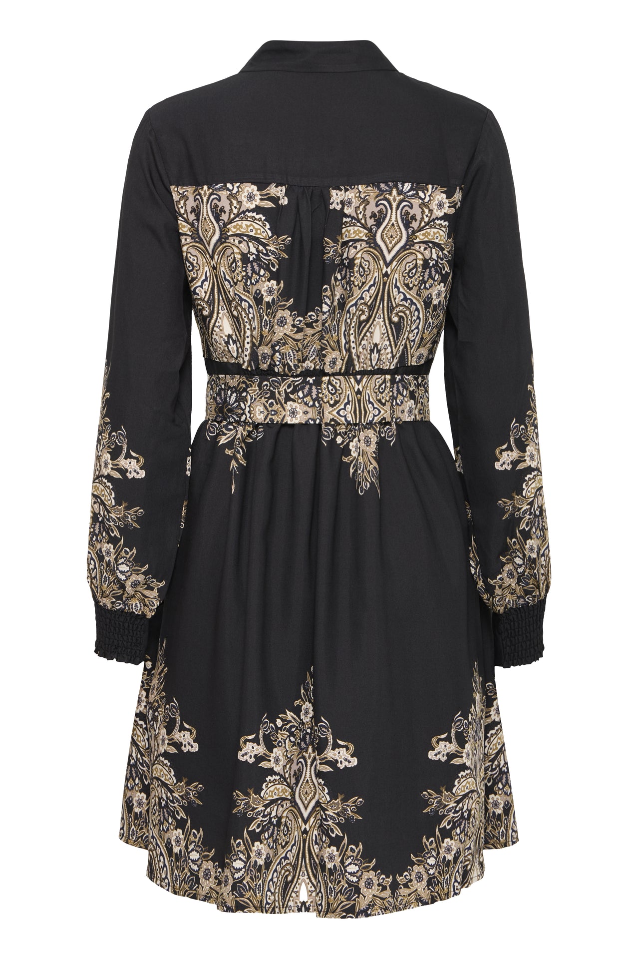 Fransa ADARA Dress - Black Paisley