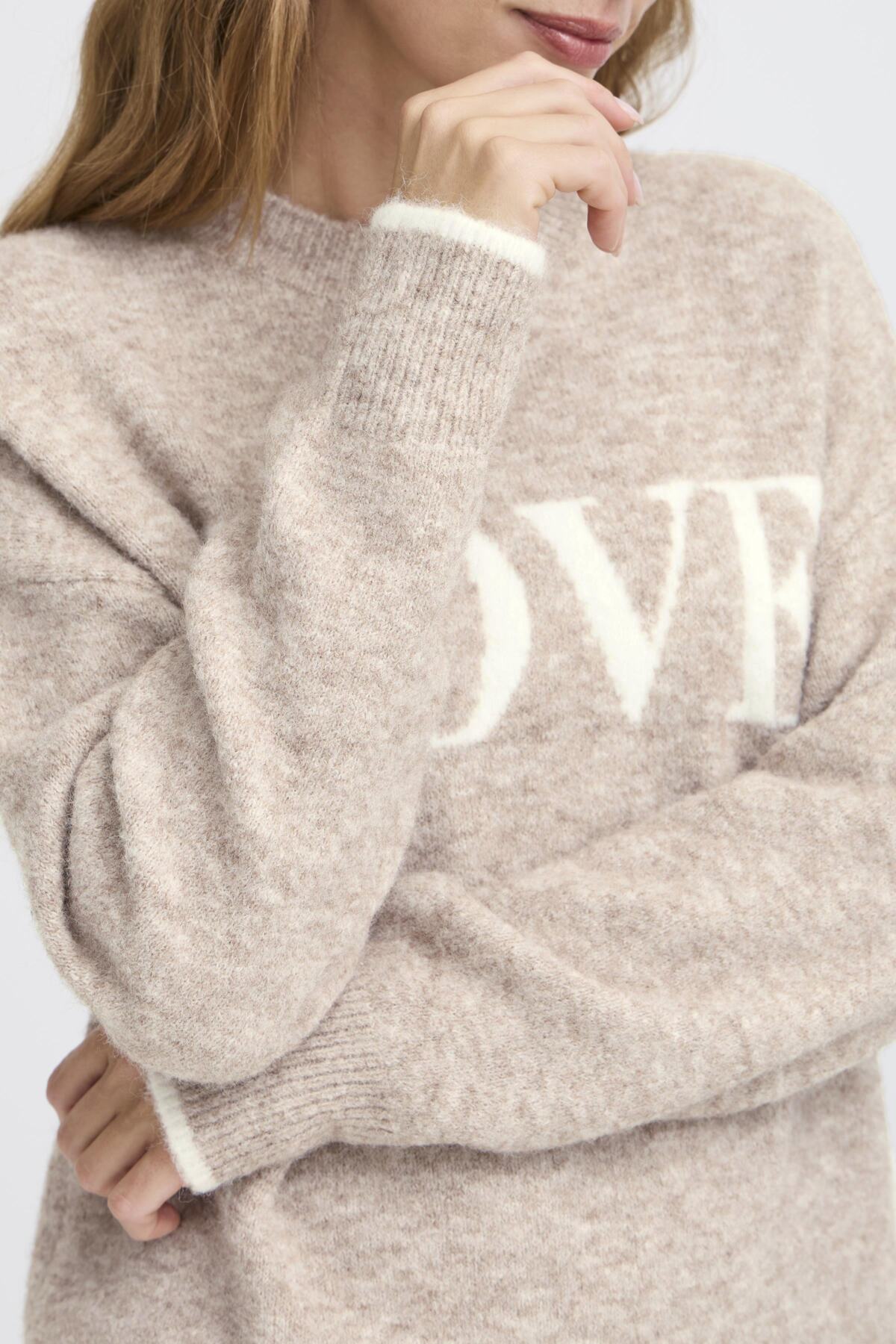 Fransa FLORENCE Jumper - Moon Rock Melange