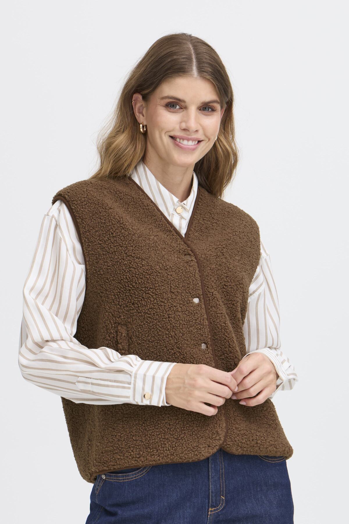 Fransa GWYNNE Waistcoat - Cocoa