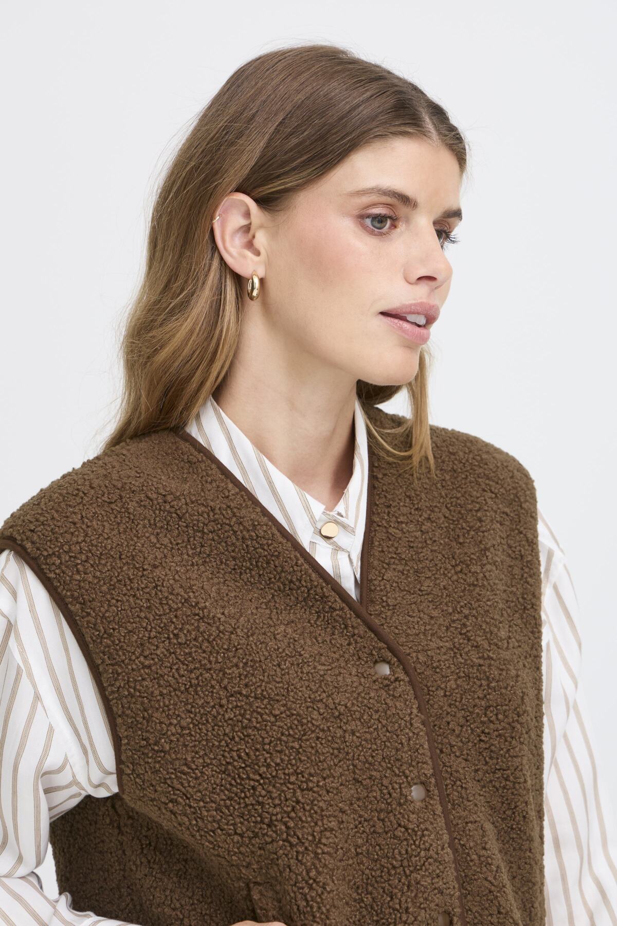 Fransa GWYNNE Waistcoat - Cocoa