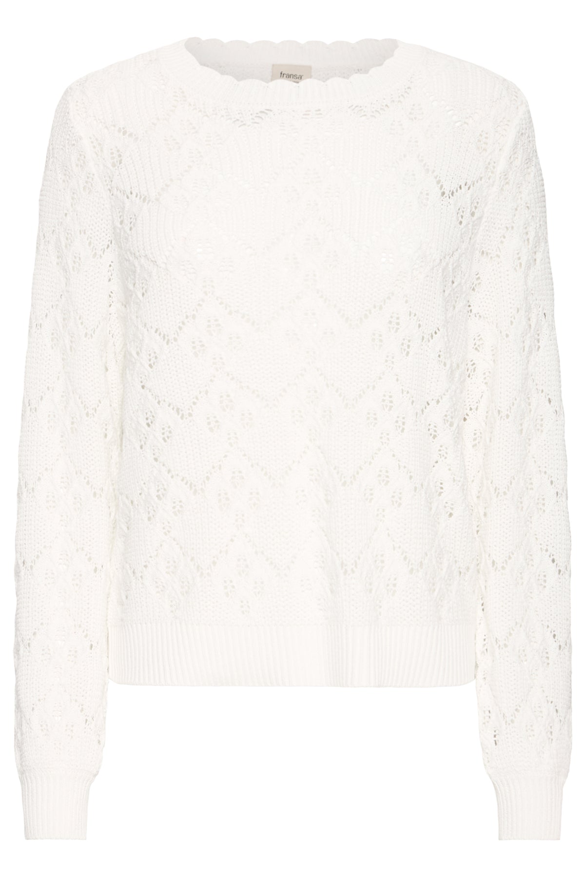 Fransa Vani Jumper - Whisper White