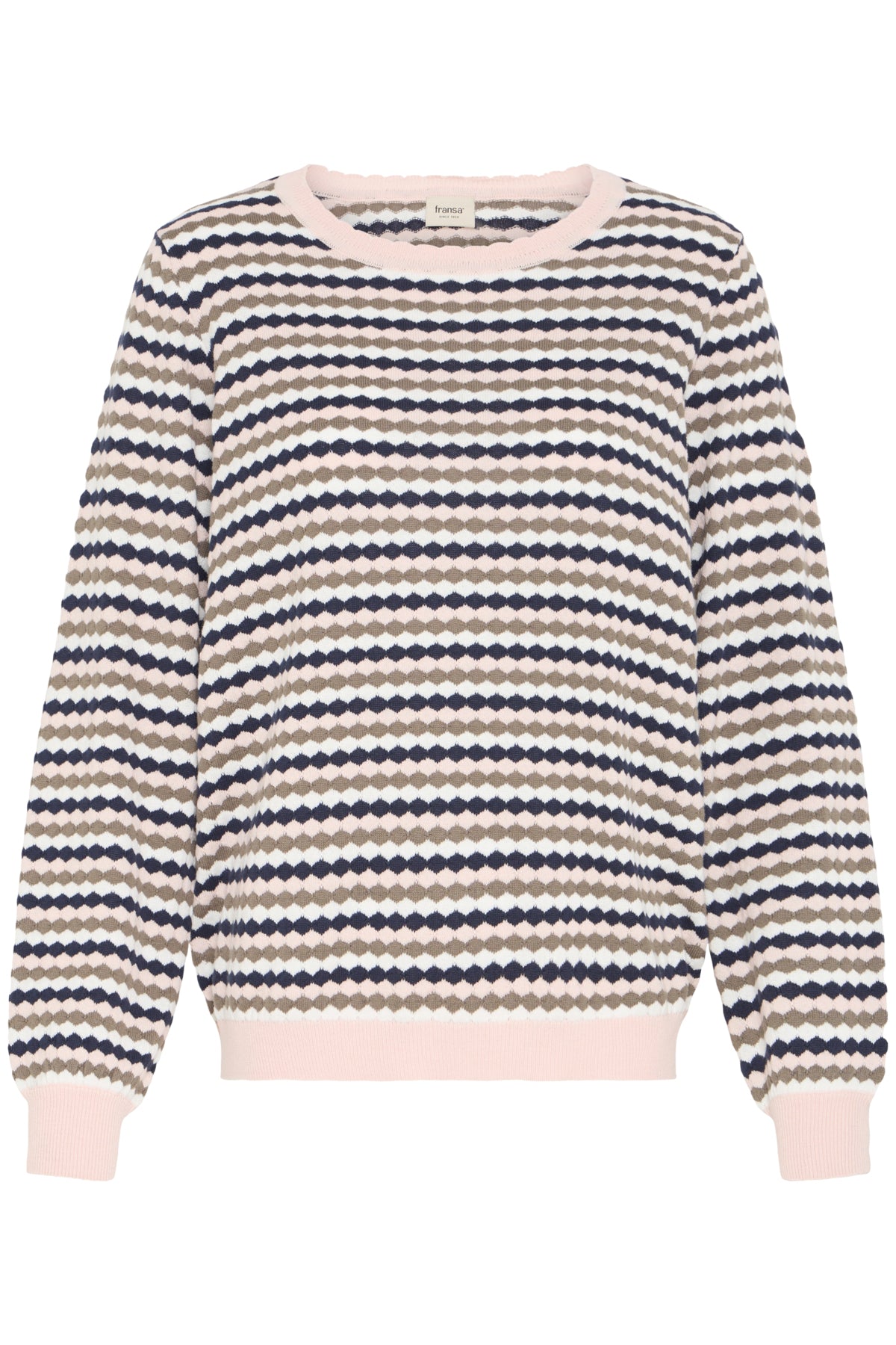 Fransa CAIA Jumper - Rose Smoke Stripe