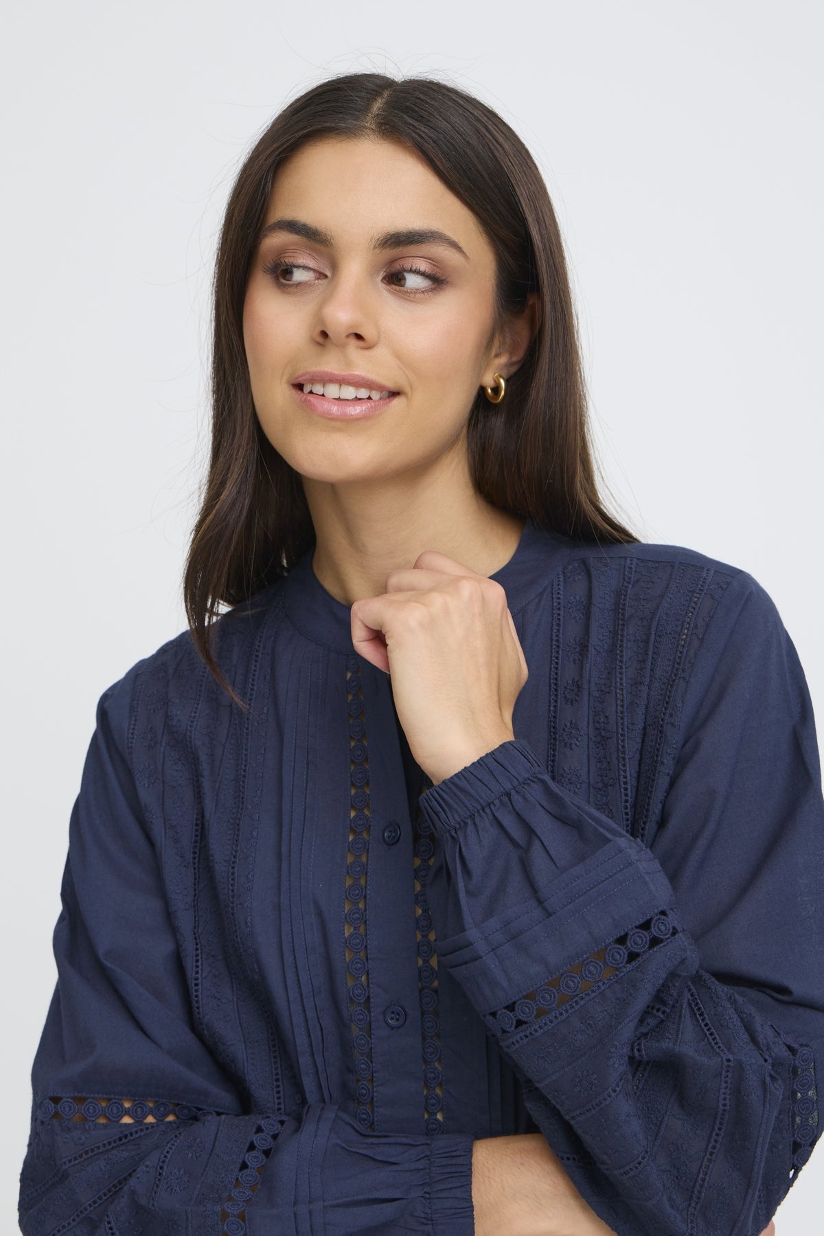 Fransa JIKE Shirt - Navy Blazer