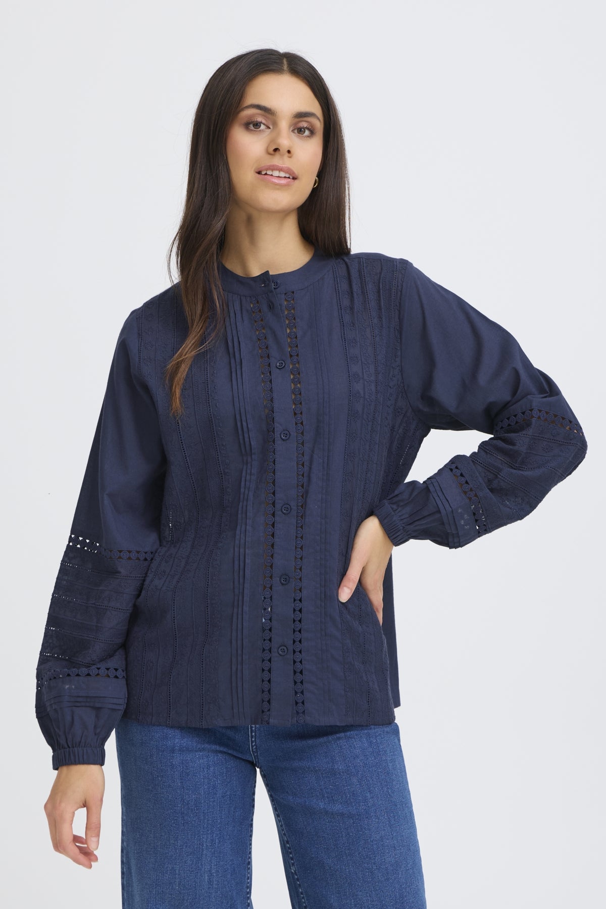 Fransa JIKE Shirt - Navy Blazer