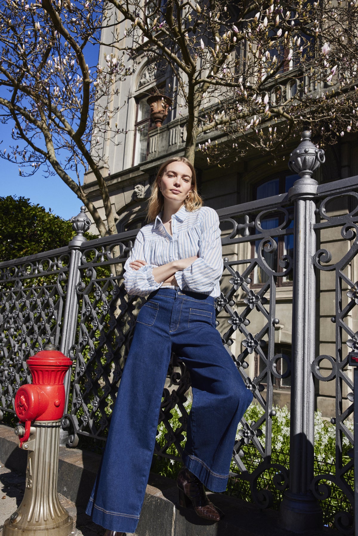 Fransa FRIDAE HANNA Jeans - Indigo Blue Denim