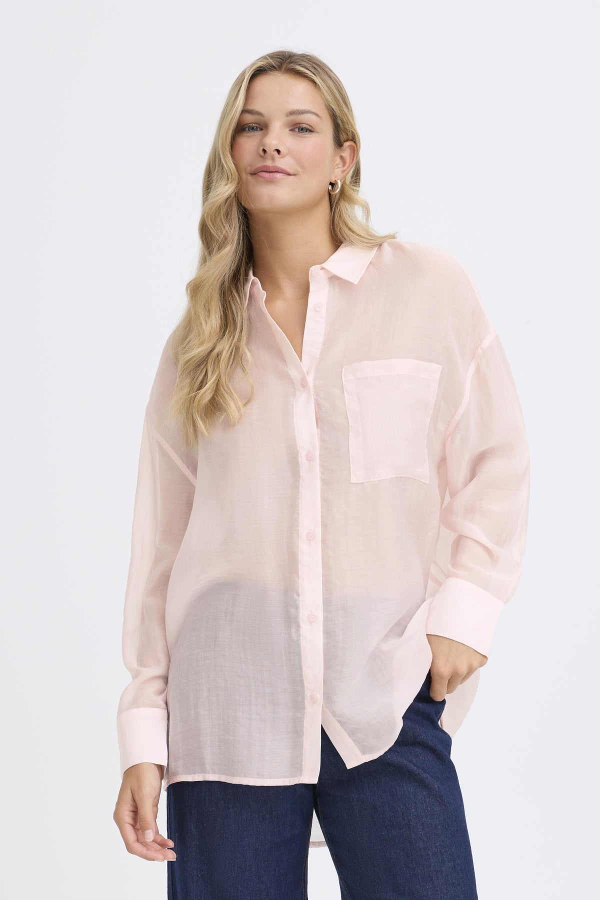 Fransa SAIRA Shirt - Rose Smoke
