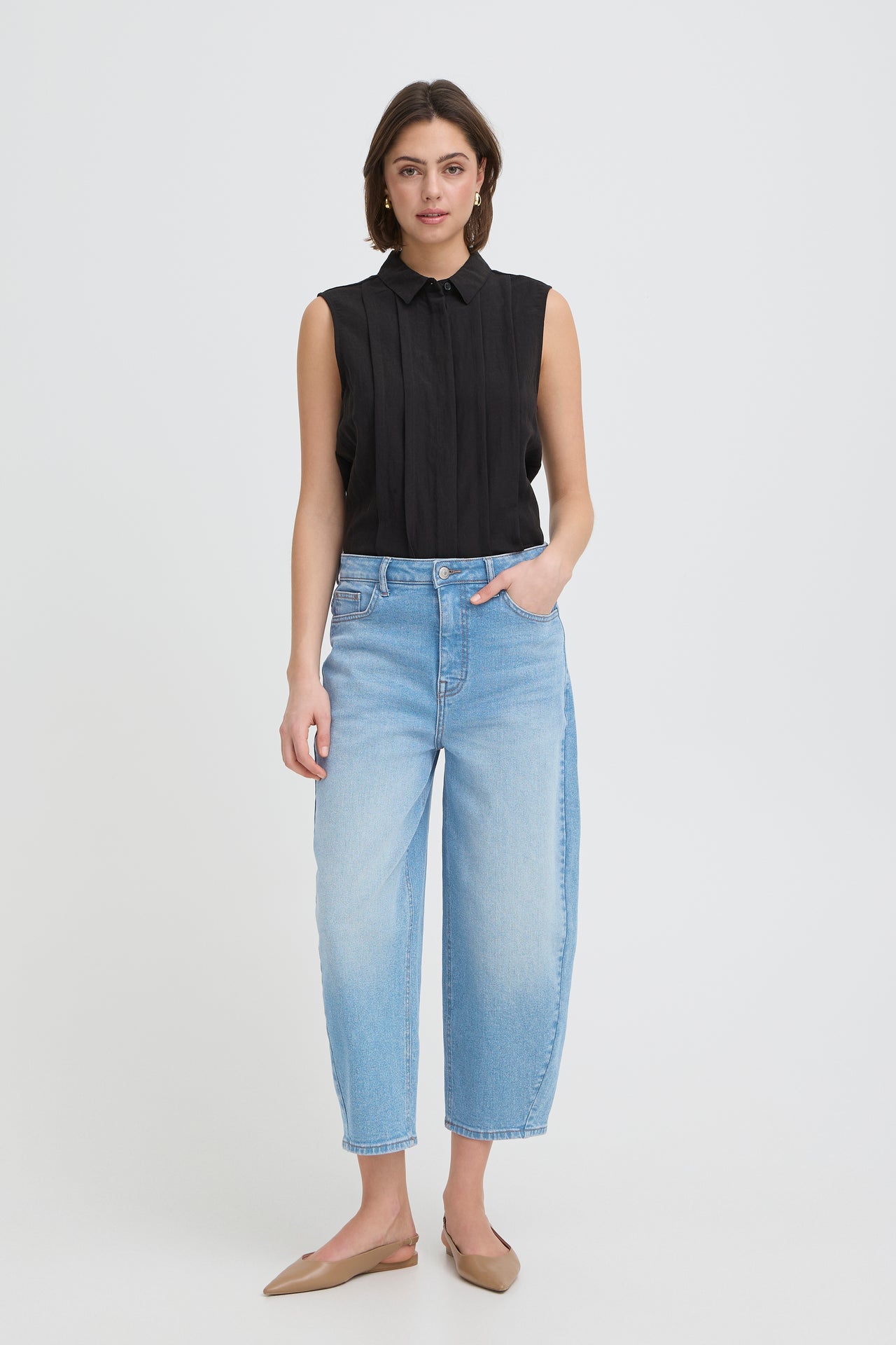 Fransa LORELEI Mid Blue Jeans