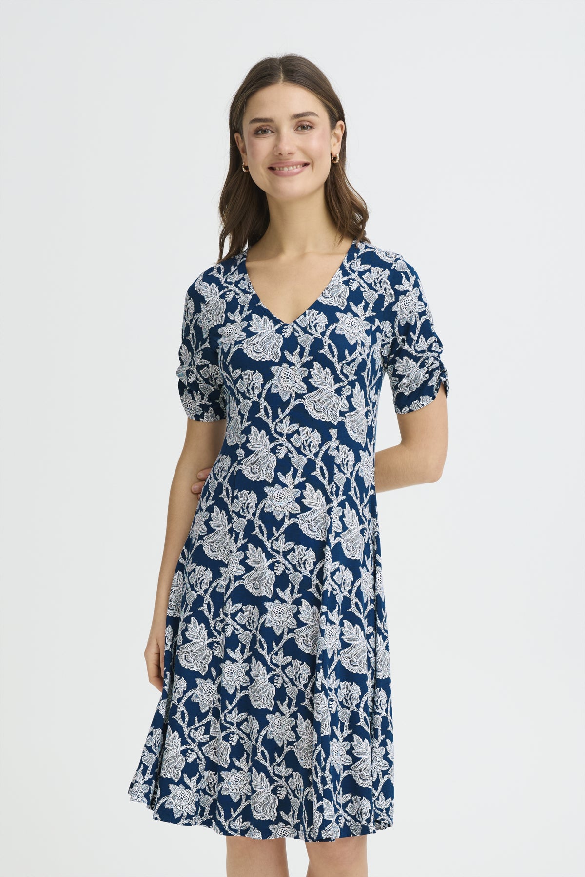 Fransa AMY Dress - Summer Bloom Navy