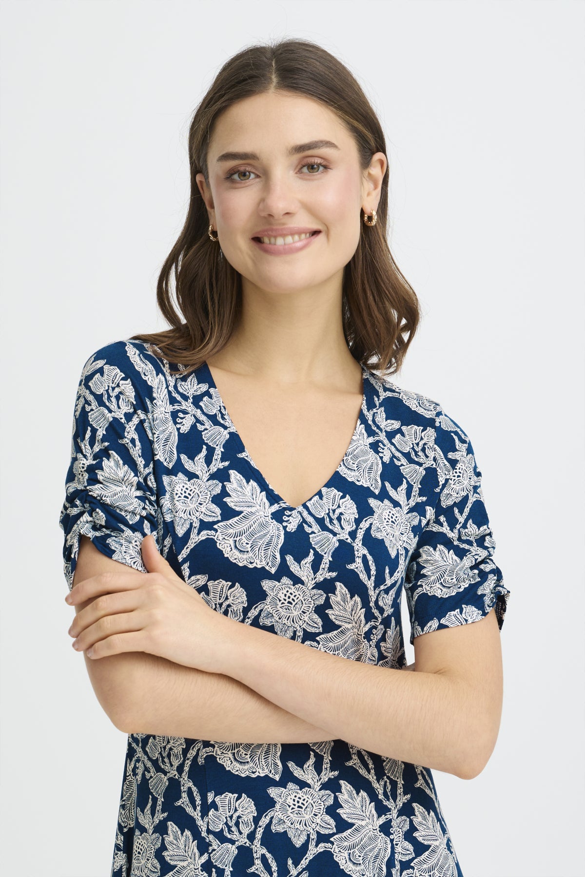 Fransa AMY Dress - Summer Bloom Navy