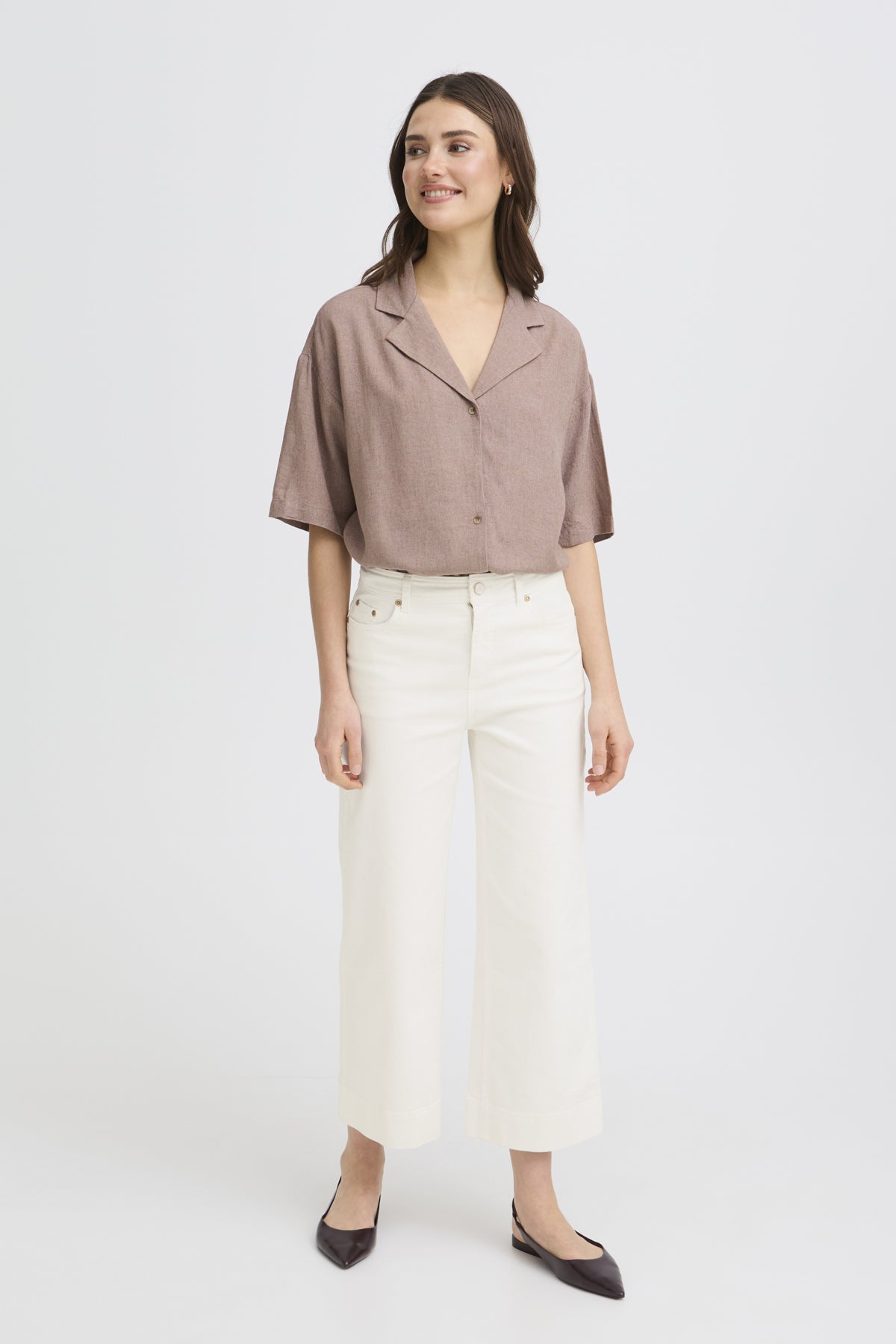 Fransa Chicago Hanna Jeans - White Denim