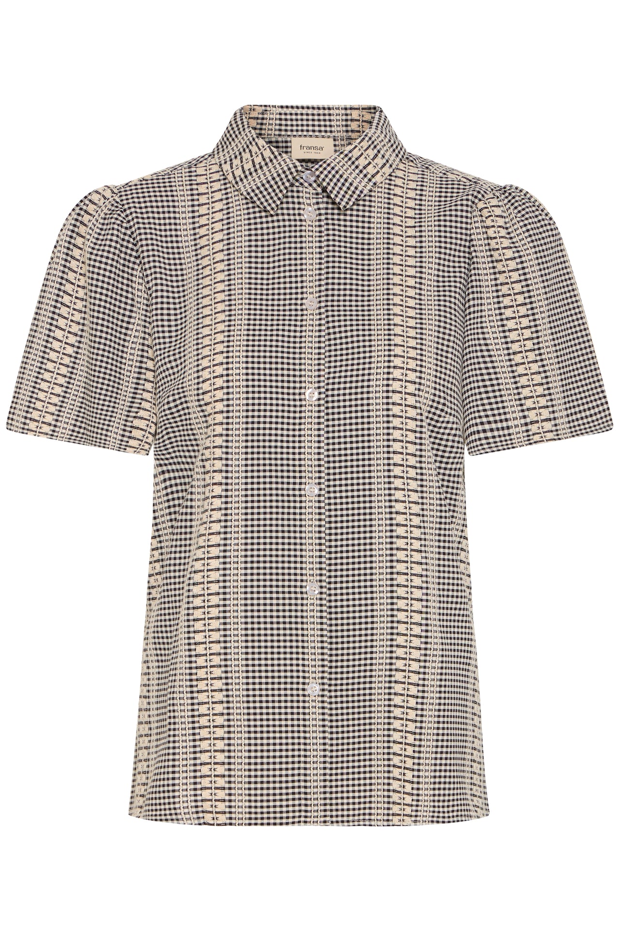 Fransa BRONWEN Blouse - Black Check