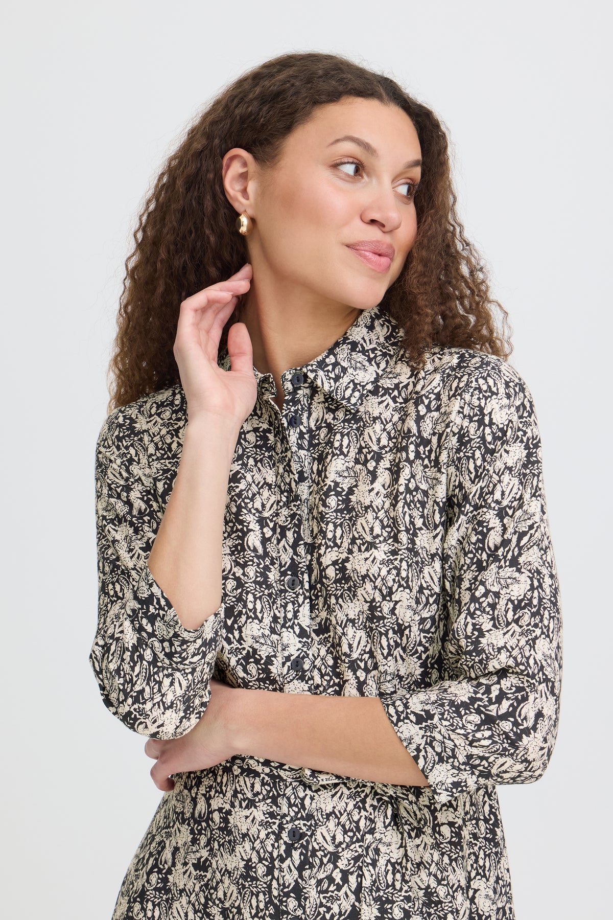 Fransa ARIANA Dress - Floral Paisley Salute
