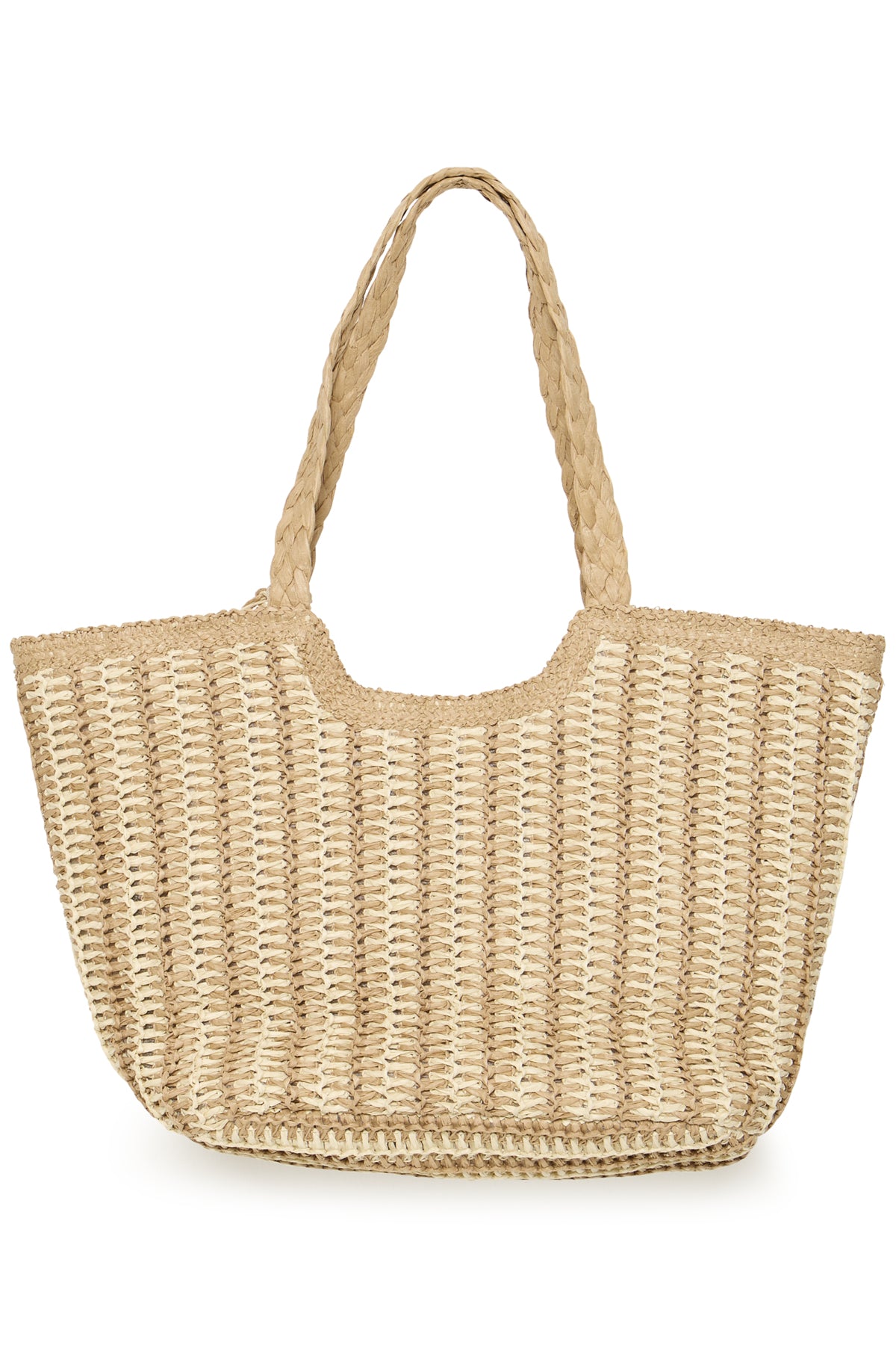 Fransa PAOLA Straw Shopper - Mountain Trail