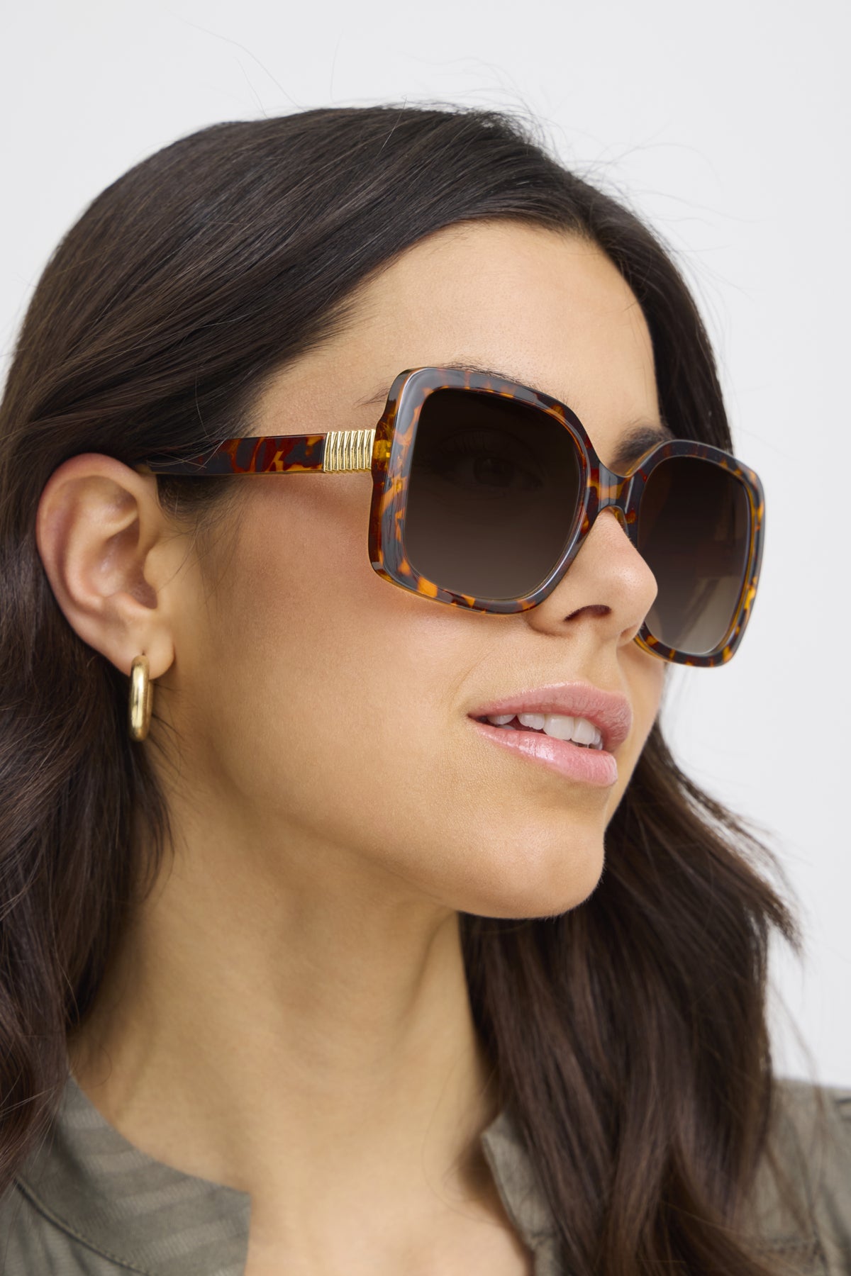 Fransa LEONE Sunglasses - Chocolate Plum Melange