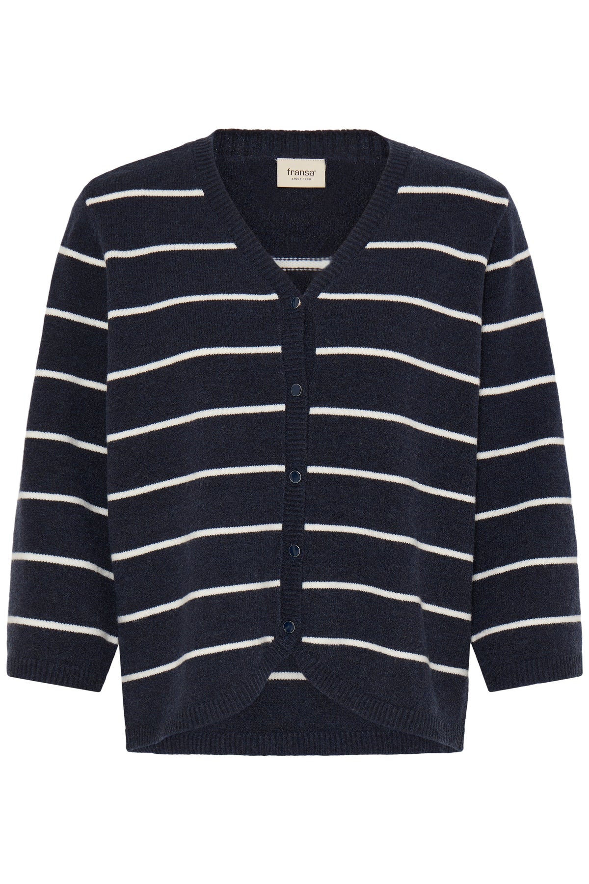 Fransa BITTE Knitted Cardigan - Salute Stripe