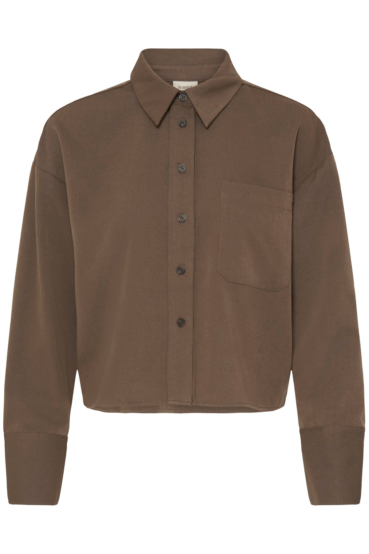 Fransa VEDA Shirt - Rain Drum Melange