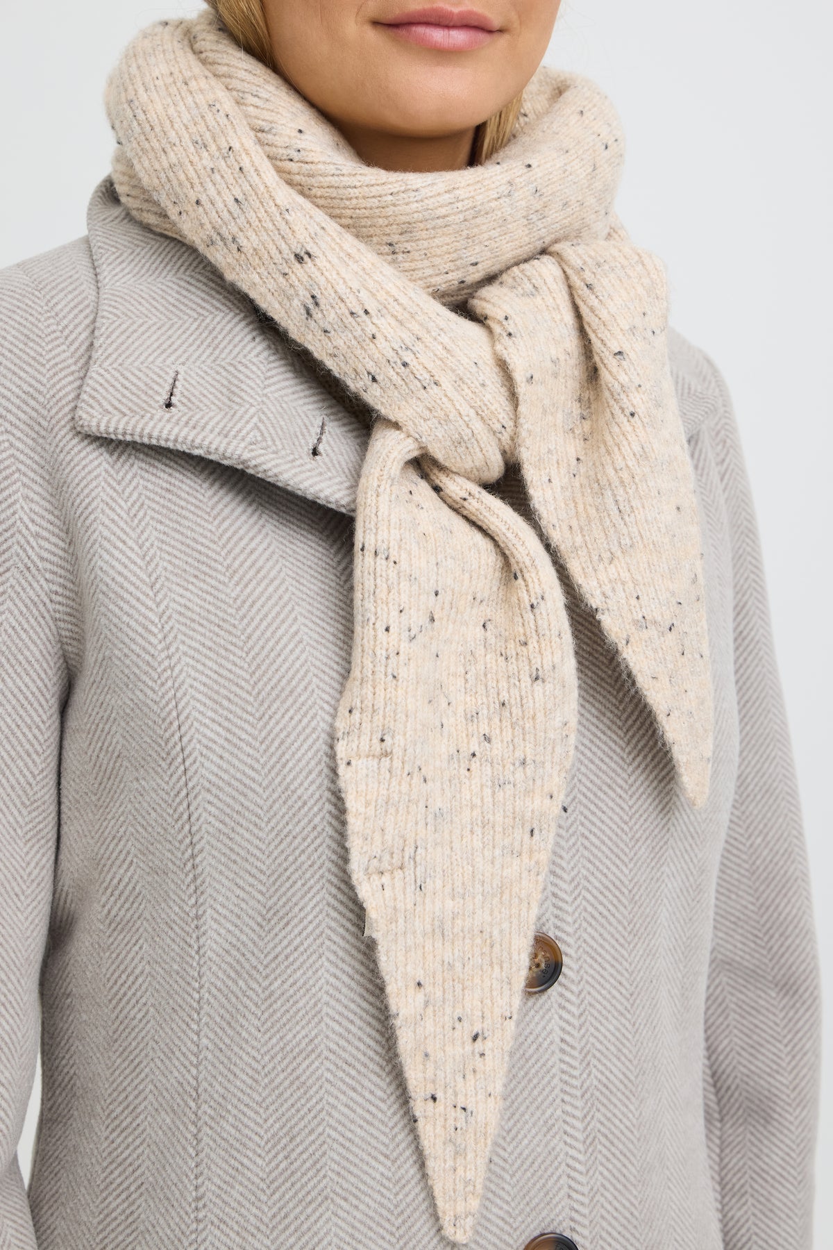Fransa NANNA Scarf - String Melange