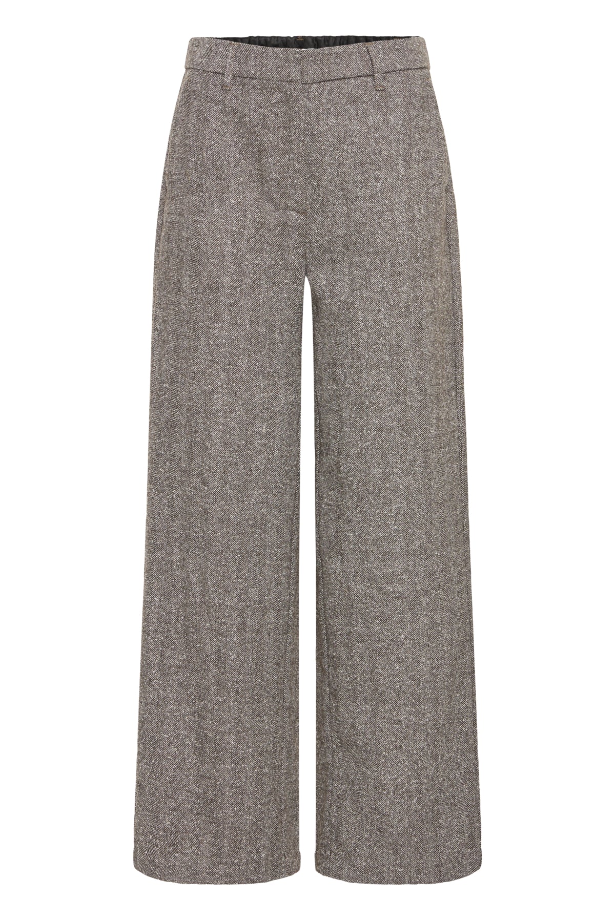 Fransa VEA Trousers - Hot Fudge Herringbone