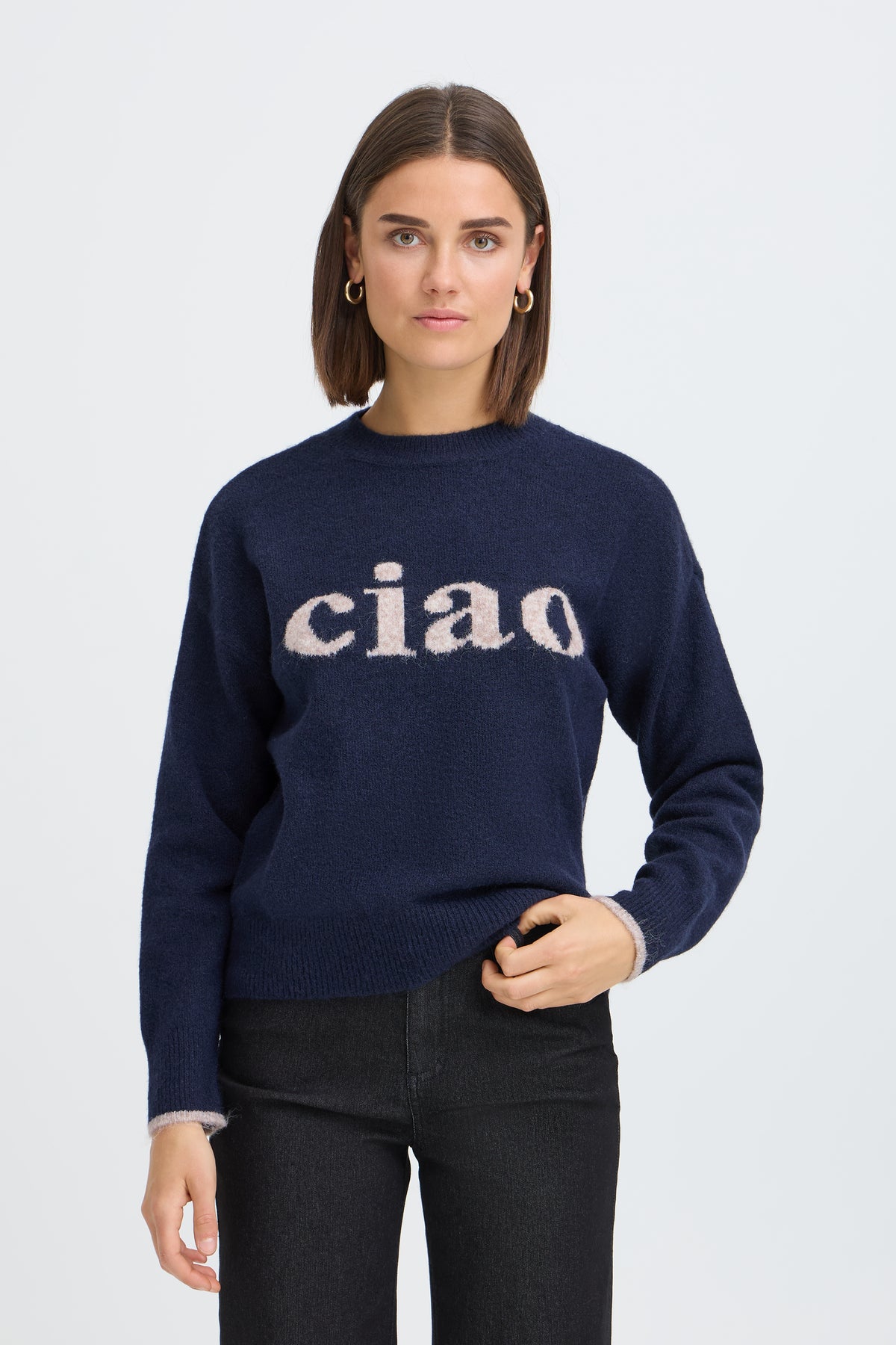Fransa FLORENCE 'Ciao' Jumper - Salute Text