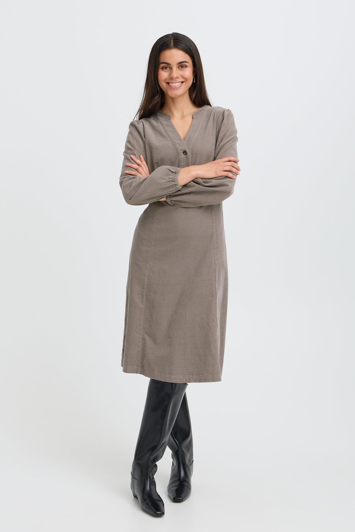 Fransa CORY Dress - Driftwood