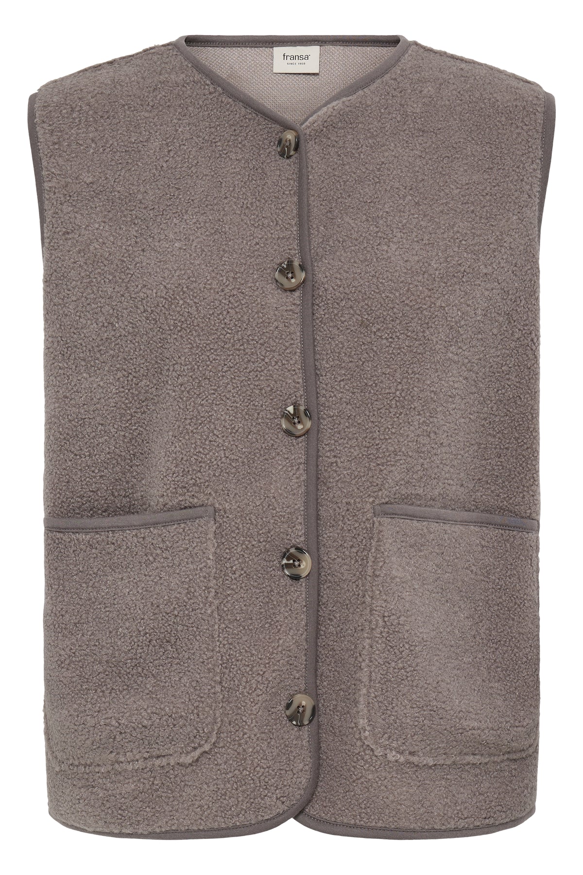 Fransa TENYA Waistcoat - Driftwood